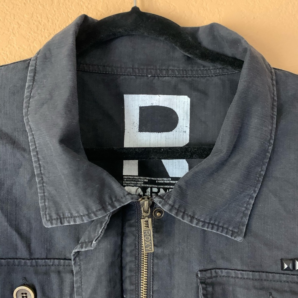Roxy Dark Gray Utility Jacket - Large - image 6
